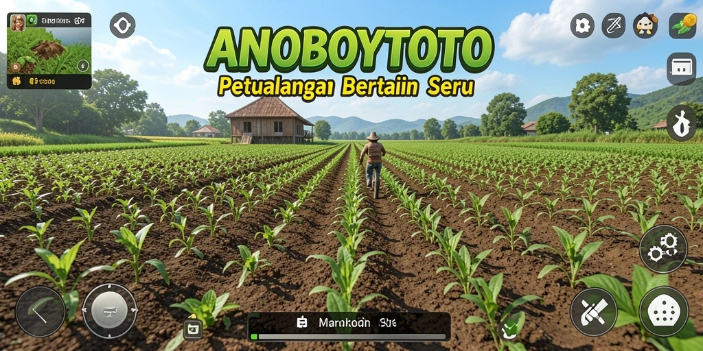 Tampilan gameplay petualangan bertani di ANOBOYTOTO yang seru.