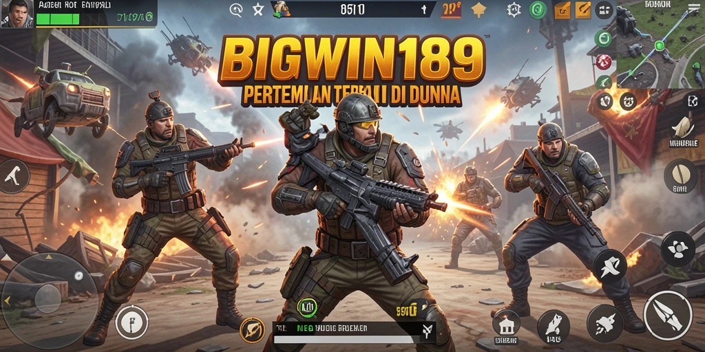 Screenshot gameplay BIGWIN189 dalam aksi Battle Royale.
