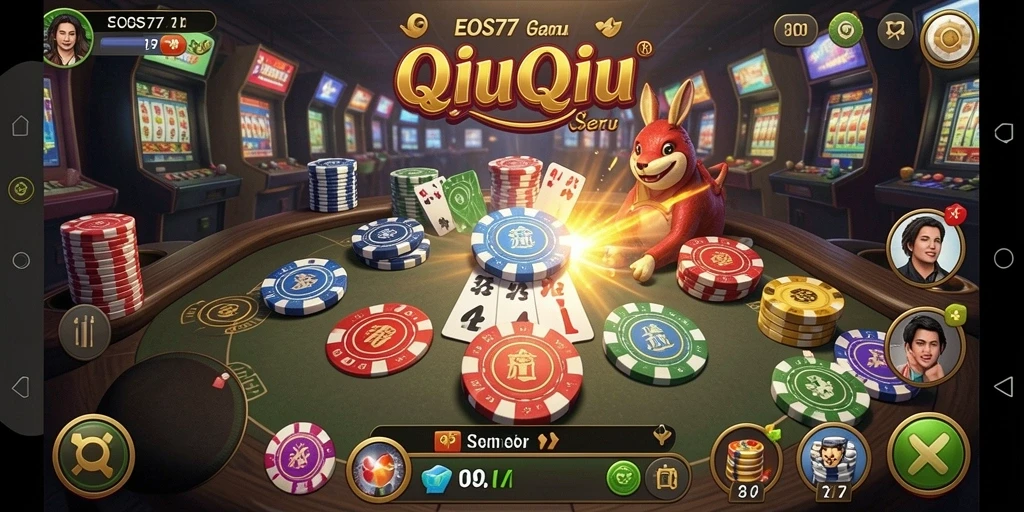 Tampilan gameplay menegangkan dan seru di EOS77.