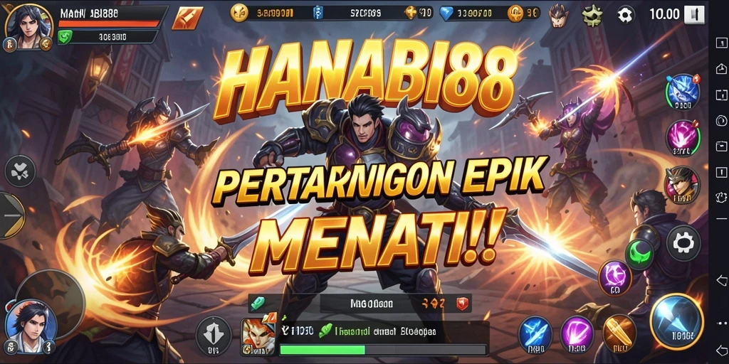Screenshot gameplay HANABI88 yang menampilkan aksi pertarungan yang seru.