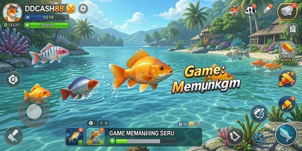 Tangkapan ikan yang menarik di gameplay IDCASH88.