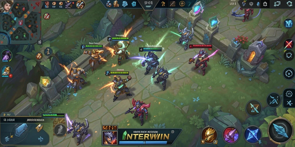 Tampilan gameplay seru dari INTERWIN yang penuh aksi dan strategi.
