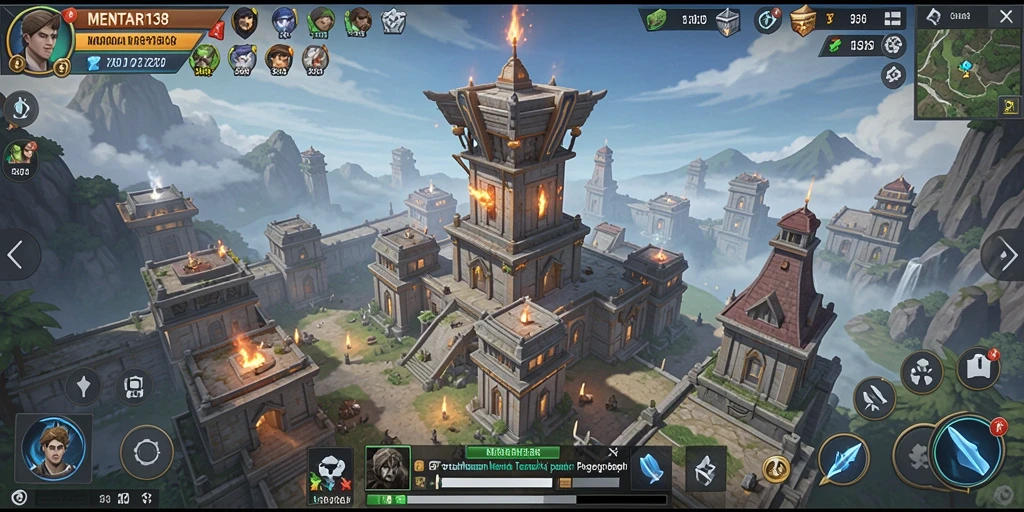 Screenshot gameplay MENTARI138 yang menunjukkan strategi menara pertahanan.