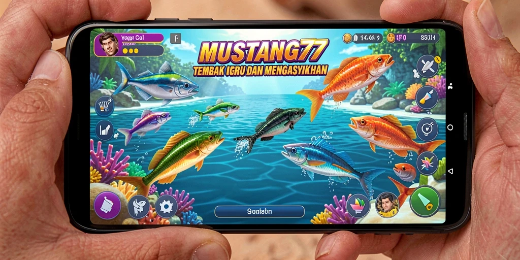 Gameplay seru dalam MUSTANG77 menembak ikan.