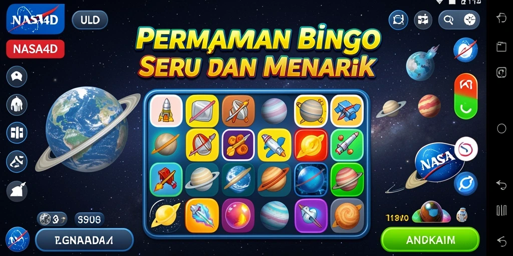 Memperlihatkan gameplay seru Bingo di NASA4D.