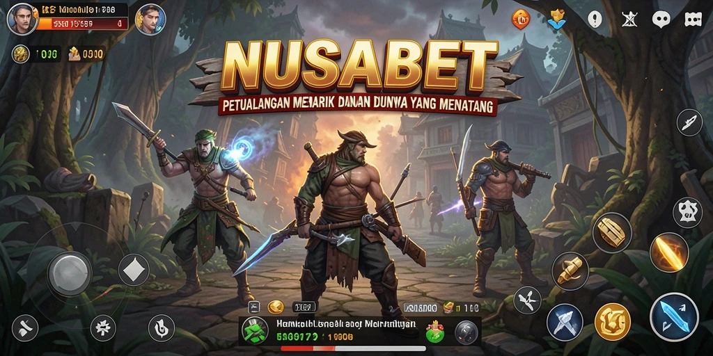 Gameplay NUSABET menampilkan karakter dan lingkungan yang menarik.