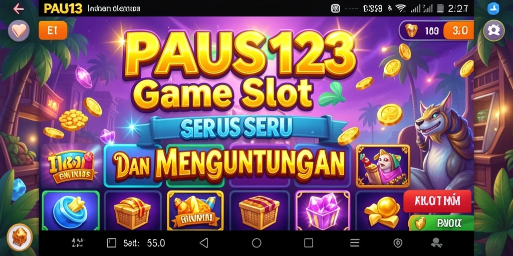 Screenshot gameplay PAUS123 yang seru dan penuh warna.