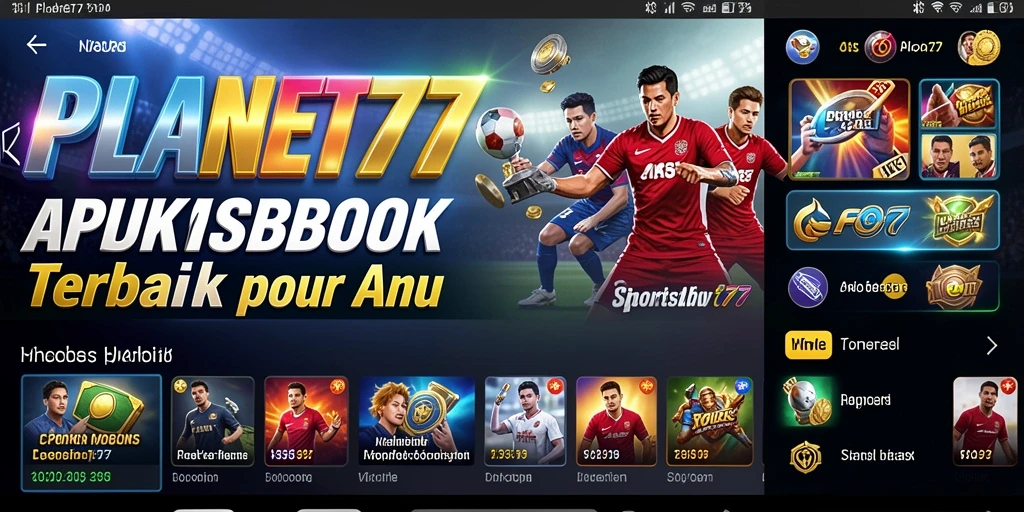 Tampilan gameplay yang mendebarkan dari aplikasi Sportsbook PLANET77.