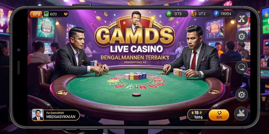 Tampilan gameplay RP8 yang menarik dan interaktif di Live Casino.