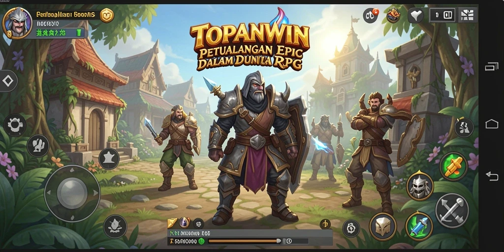 Screenshot gameplay TOPANWIN menampilkan aksi seru dalam petualangan RPG.