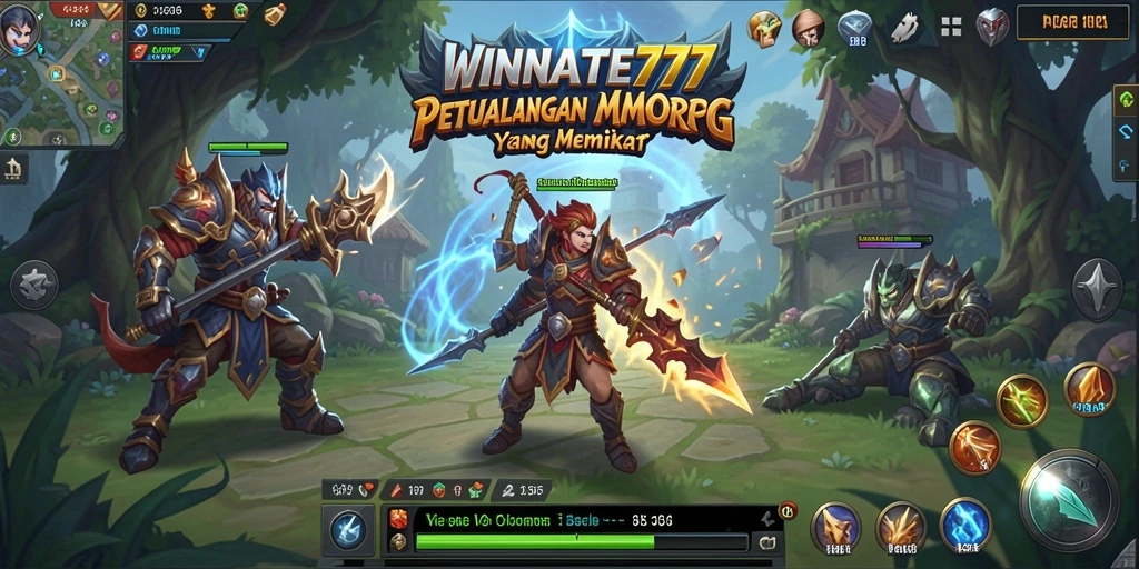 Screenshot gameplay <strong>WINRATE777</strong> dengan aksi seru dalam dunia MMORPG.